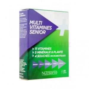 Nutrisanté Multi vitamines sénior 30 gelules