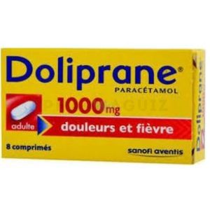 Doliprane 1000 mg 8 comprimés
