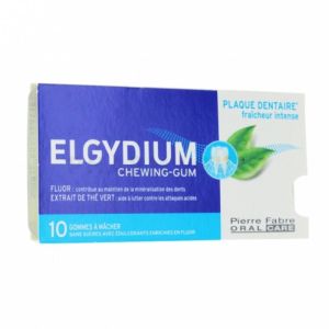Elgydium Antiplaque Chew Gum fraîchur intense Boite de10
