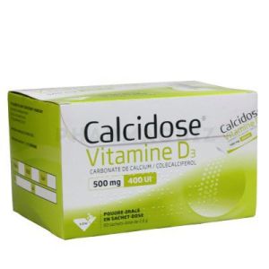 Calcidose Vitamine D3 poudre 60 sachets