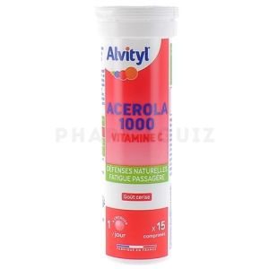 Acérola 1000 Vitamine C Alvityl - tube de 15 comprimés à croquer