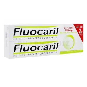 Fluocaril Bi-Fluoré 250 mg menthe dentifrice 2 x 75 ml