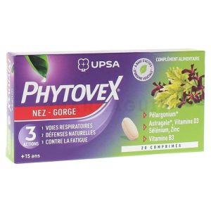 Phytovex nez gorge 3 actions - boîte de 20 comprimés