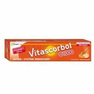 Vitascorbol Vitamine C 1000 mg 20 comprimés effervescents