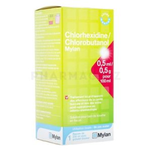 CHLORHEXIDINE/CHLOROBUTANOL MYLAN solution pour Bain de Bouche 200ml