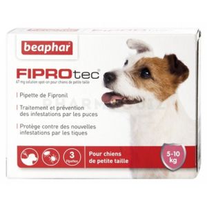 FIPROtec, pipettes antiparasitaires pour petit chien 5-10 kg au Fipronil