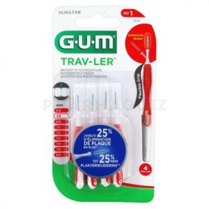 Butler Gum Trav-Ler brossette interdentaire 0,8 mm 4 brossettes