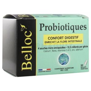 CHARBON DE BELLOC Probiotiques confort digestif 30 gélules
