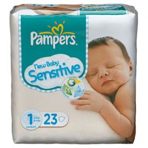 New Baby Sensitive Taille 1 (2-5kg) - ( 23 couches)