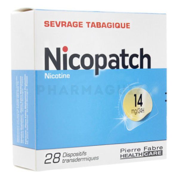 Nicopatch 14 mg / 24 h Boite de /28 dispoistifs