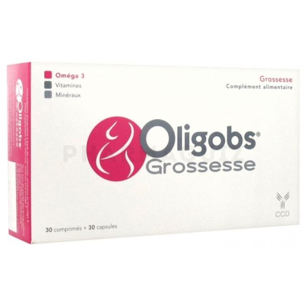 Oligobs grossesse nouvelle formule 30 comprimés + 30 capsules