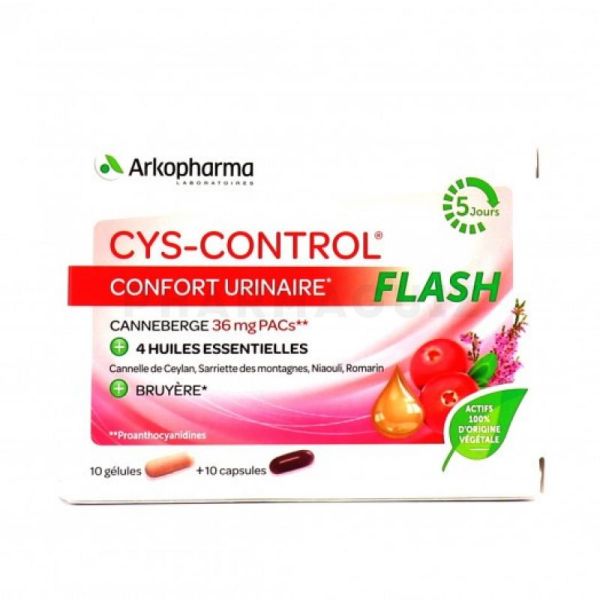 Cys-Control flash 36 mg 20 gélules