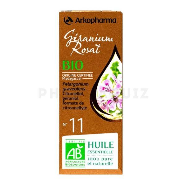 Arkopharma Huile essentielle Géranium Rosat bio n°11 5 ml