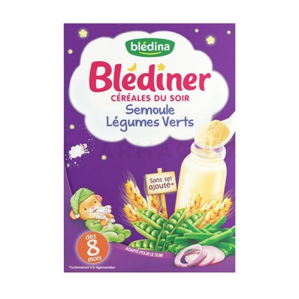 Blédina Blédîner Semoule Légumes Verts 240g