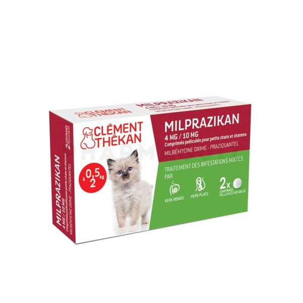 Milprazikan chat 0.5-2kg (2cprs)