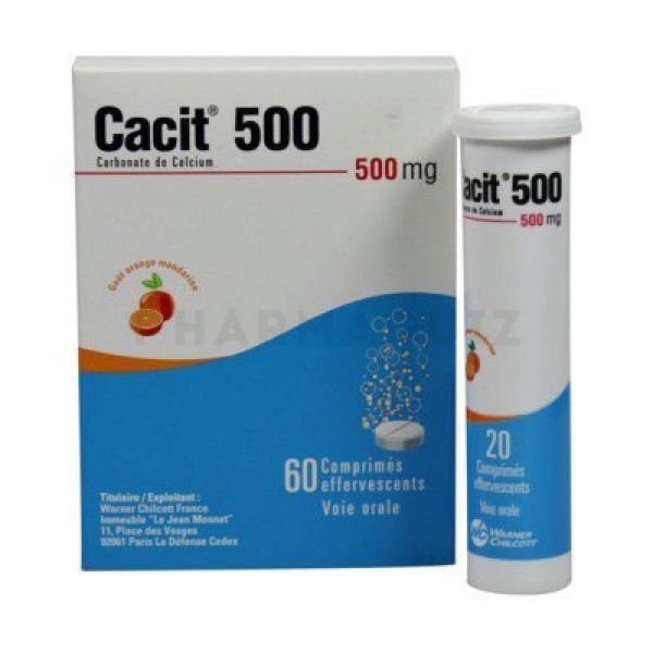 Cacit 500 mg 60 comprimés effervescents