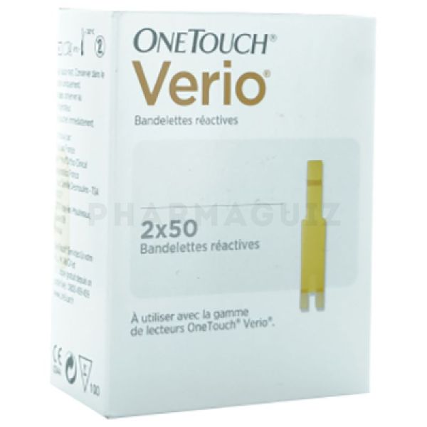 OneTouch Verio 100 bandelettes