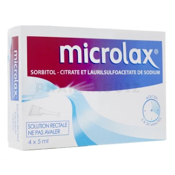 Microlax solution rectale 4 unidoses