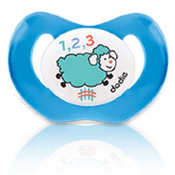 Dodie SUCETTE +18 MOIS "NUIT MOUTON" PHYSIO SILICONE N°P48