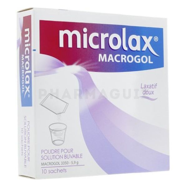 Microlax Macrogol poudre 10 sachets