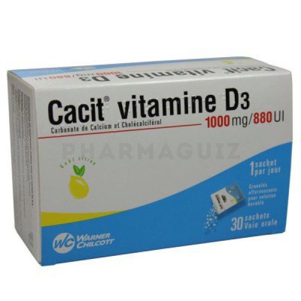 Cacit Vitamine D3 granulés 30 sachets
