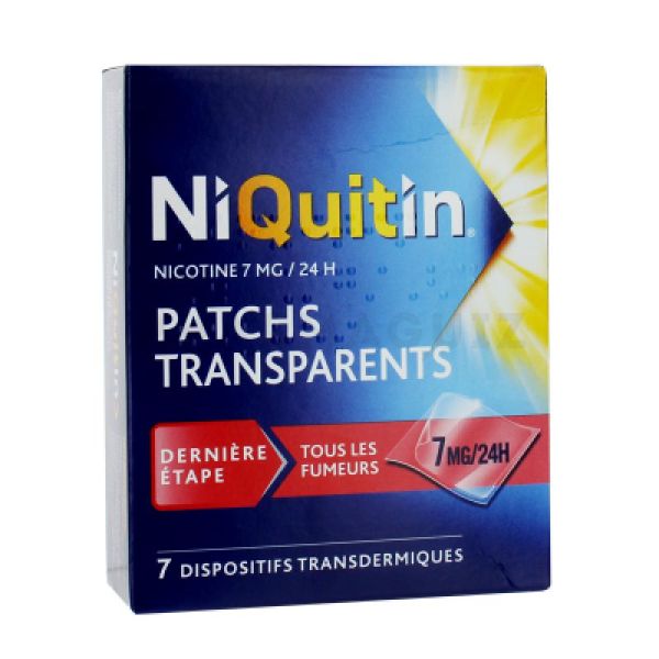 Niquitin dispositif transdermique 7 mg/24 h 7 patchs