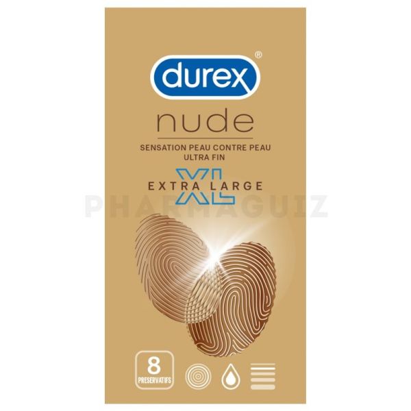 DUREX Nude 8 préservatifs ultra-larges