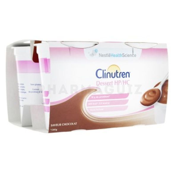 Clinutren Dessert HP/HC saveur chocolat 4x205 g