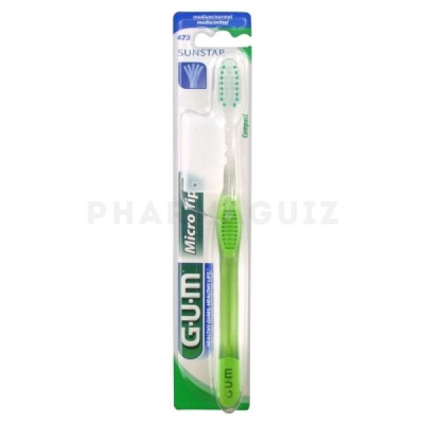 Gum Brosse à dents Micro Tip - medium compact n°473