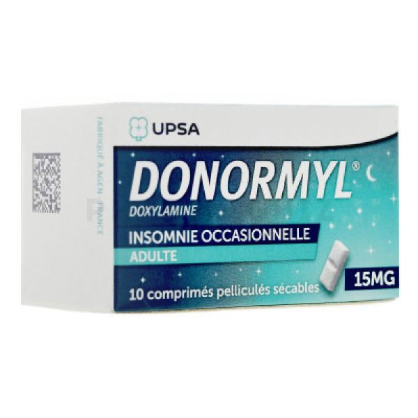UPSA Donormyl 15 mg 10 comprimés