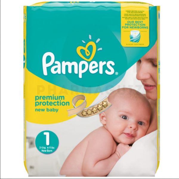 PAMPERS - Couches New Baby - Taille 1 (2-5kg), 22 couches
