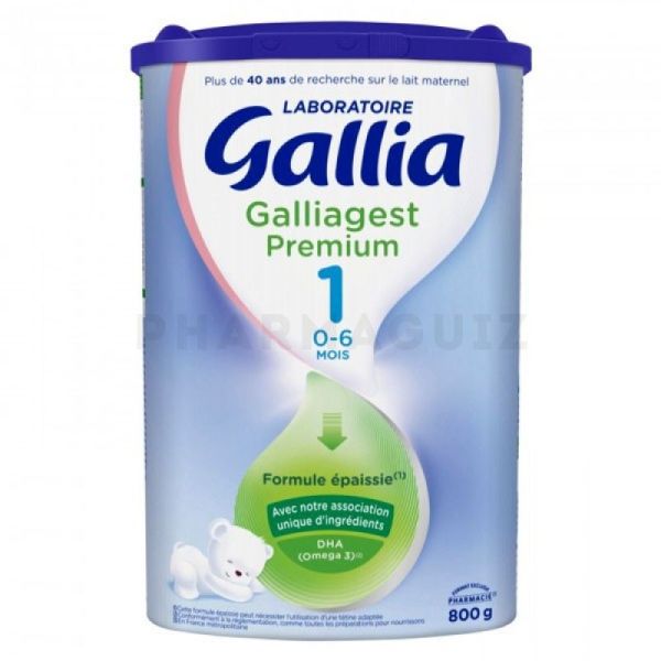 Gallia-lait galliagest premium 1er age, 800 g gallia