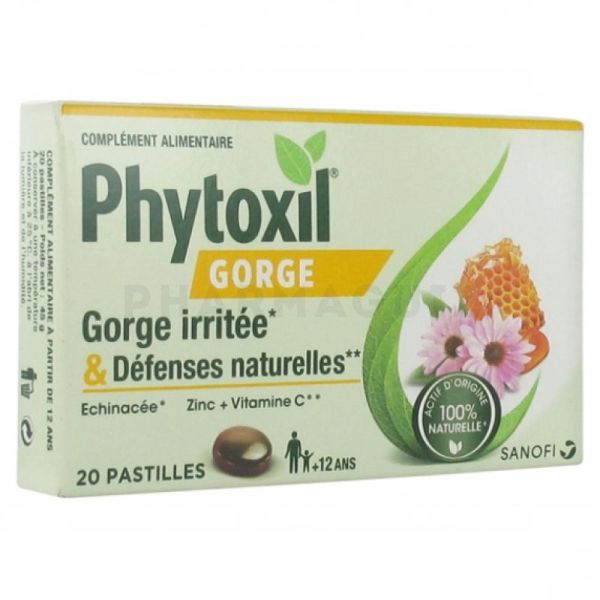 Phytoxil Gorge Irritée & Défenses Immunitaires 20 Pastilles