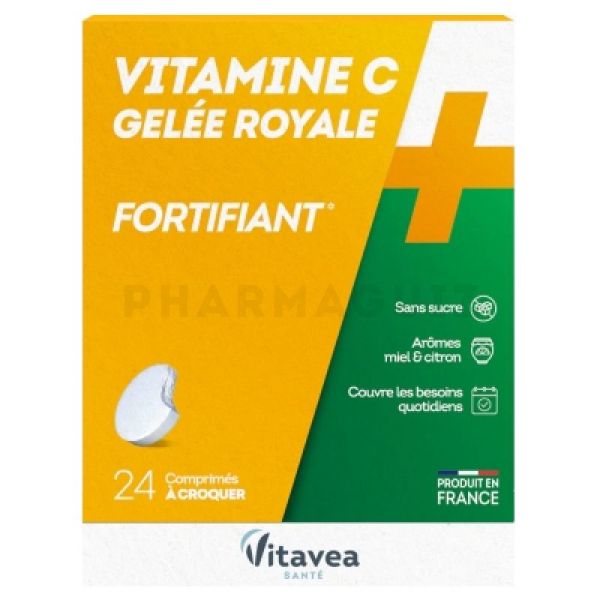 NUTRISANTE Vitamine C & gelée royale fortifiant 24 comprimés