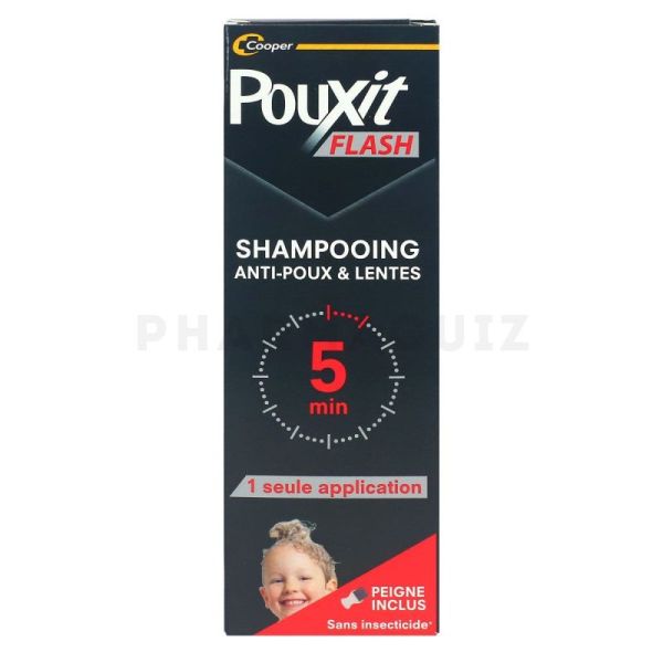 POUXIT Flash shampoing anti-poux et lentes 5min 100ml
