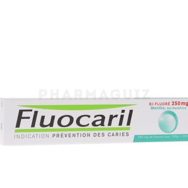 Fluocaril Gel dentifrice menthe bi-fluoré 250 mg - tube de 75 ml