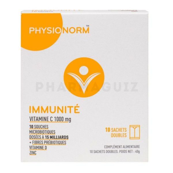 IMMUBIO Immunité vitamine C 10 sachets x 4g