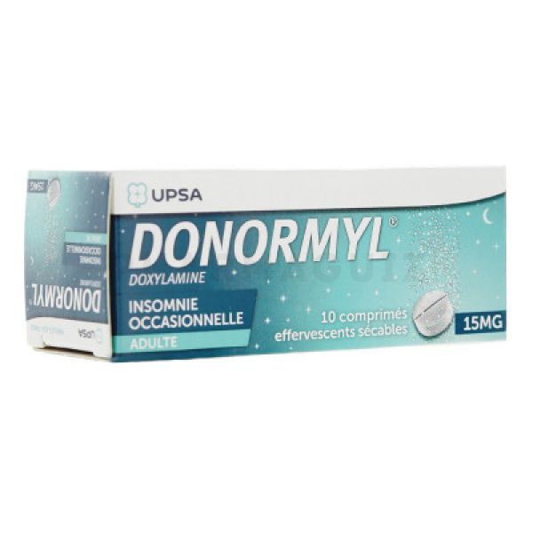 UPSA Donormyl 15 mg 10 comprimés effervescents