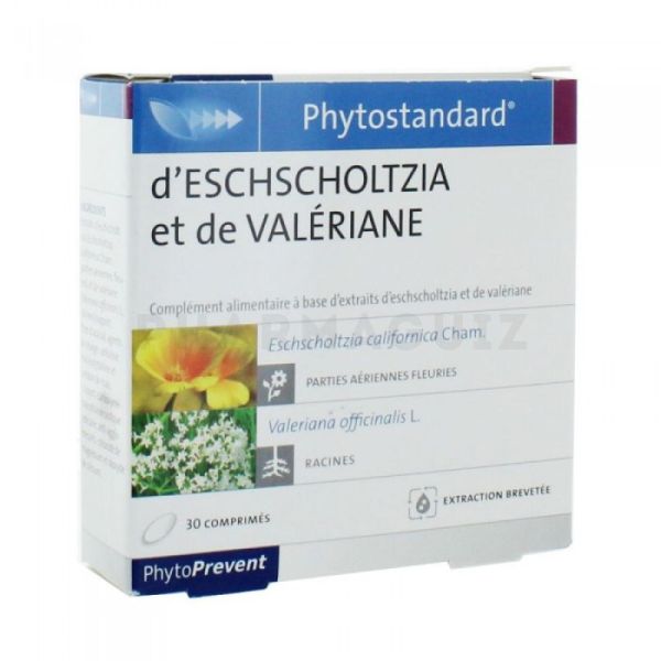 Phytostandard Eschscholtzia et Valériane 30 comprimés