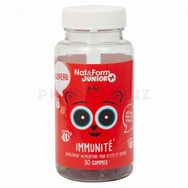 Nat&form Junior Immunité Boite de 30 gommes ourson