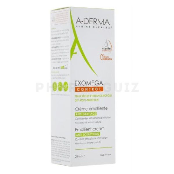A-Derma Exomega Control crème émolliente 200ml