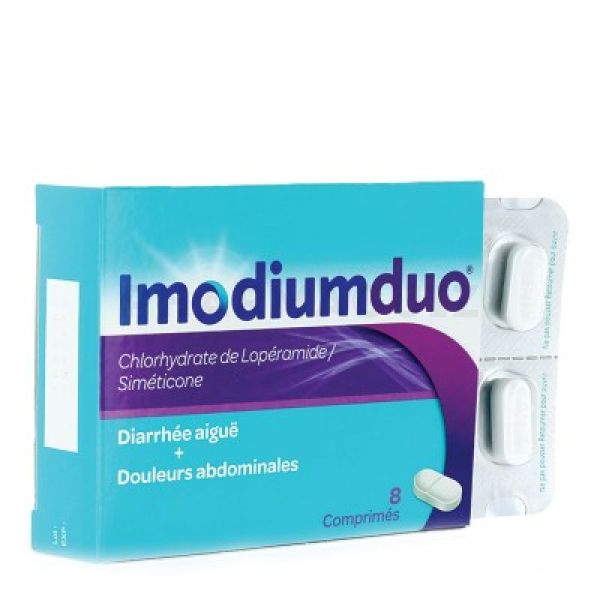Imodium Duo 8 comprimés