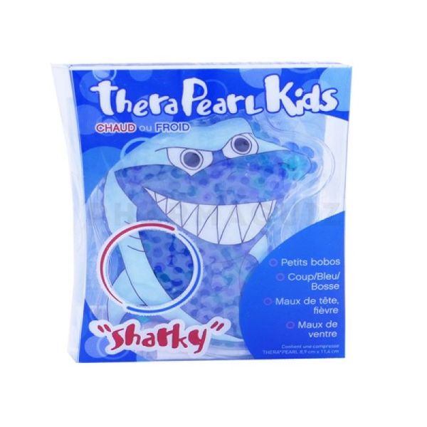 Thera Pearl Kids compresse chaud froid 8,9cm x 11,4cm Sharky Requin