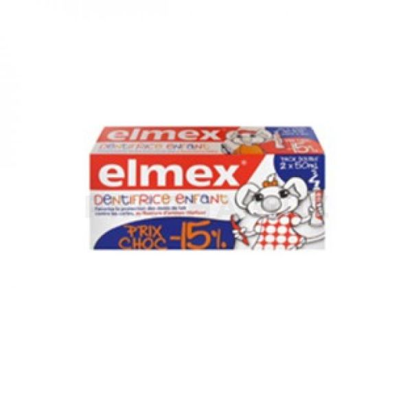 Elmex Dentifrice Enfant Lot de 2 x 50 ml