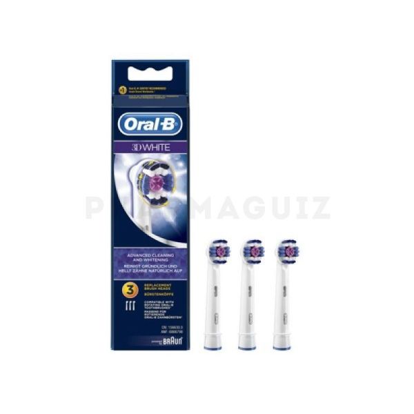 Oral B 3D White recharge 3 brossettes