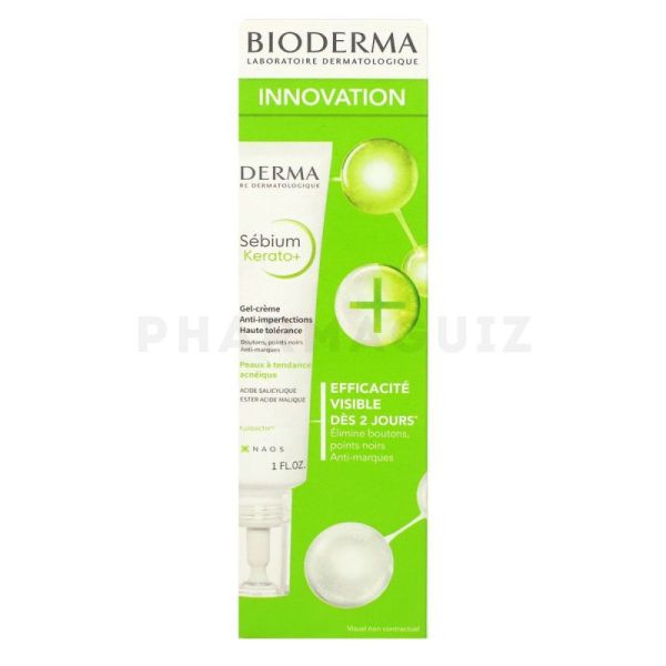 BIODERMA Sebium Kerato+ gel crème anti-imperfections 30ml
