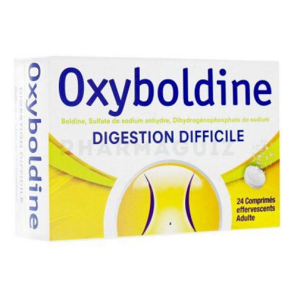 Oxyboldine 24 comprimés effervescents