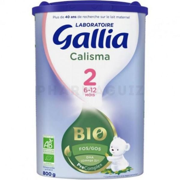 GALLIA CALISMA 2ÈME AGE BIO 800 GRAMMES