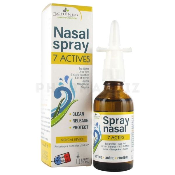 Les 3 Chênes Spray Nasal 7 Actifs 50 ml