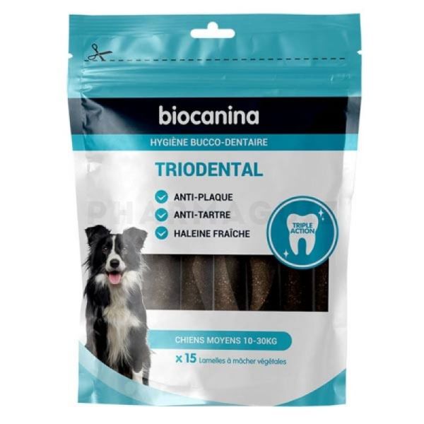 Biocanina Triodental Chiens Moyens (10-30kg) 15 unités